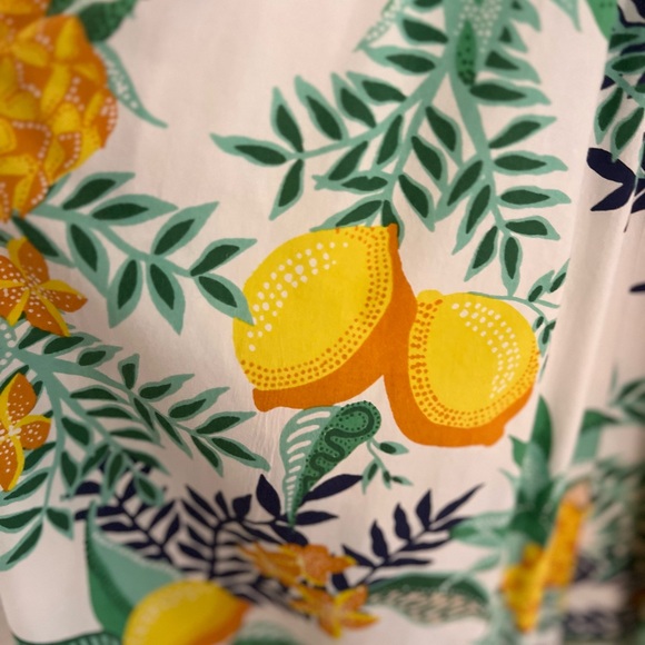 Maeve Anthro Tropical Print Halter Midi Dress - Picture 6 of 9